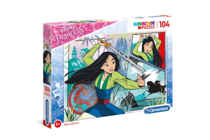 Clementoni 27136 - Disney Princess - Mulan - 104 db-os Szuper Színes puzzle