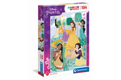 Clementoni 104 db-os Szuper Színes puzzle - Disney Princess hercegnők (25736)