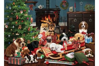 Cobble Hill 80240 - Christmas Puppies - 1000 db-os puzzle