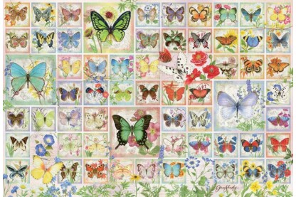 Cobble Hill 89018 - Butterfiles and Blossoms - 2000 db-os puzzle 