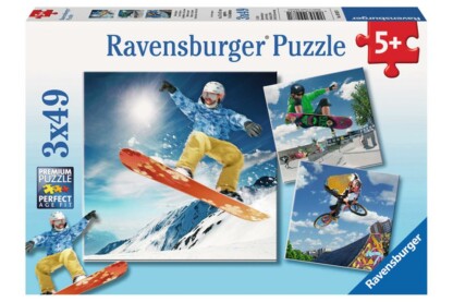Ravensburger 09287 - Extrém sportok - 3 x 49 db-os puzzle