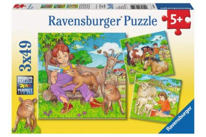 Ravensburger 09351 - A kedvenc állatkáim - 3 x 49 db-os puzzle