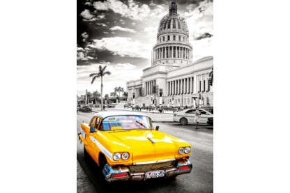 Educa 17690 - Black &amp; White - Taxi Havannában - 1000 db-os puzzle