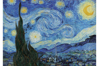Educa - 1000 db-os puzzle - A csillagos éjszaka, Vincent Van Gogh (19263)