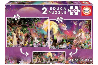 Educa 19291 Fantasy - 2 x 100 db-os Panoráma puzzle