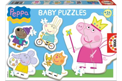 Educa 15622 - Baby sziluett puzzle - Peppa malac - 3,4,5 db-os puzzle