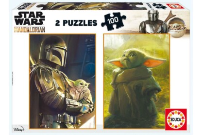 Educa 18872 - Star Wars The Mandalorian - Baby Yoda - 2 x 100 db-os puzzle