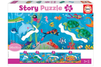 Educa 18902 - Víz alatti világ - 26 db-os Story puzzle