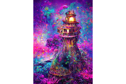 Enjoy Puzzle - 2216 - Underwater Lighthouse - 1000 db-os puzzle