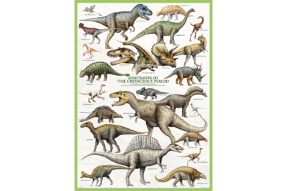 EuroGraphics 6000-0098 - Dinosaurs of the Cretaceous - 1000 db-os puzzle