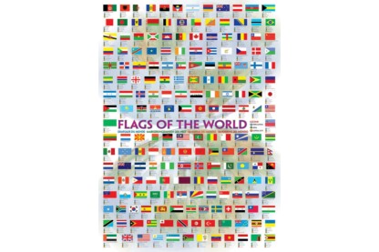 EuroGraphics 6000-0128 - Flags of the World - 1000 db-os puzzle