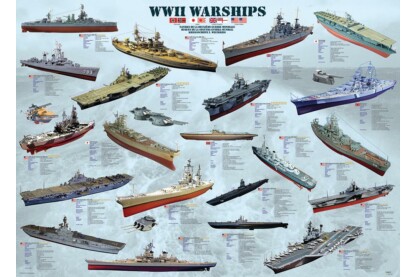 EuroGraphics 6000-0133 - WWII Warships - 1000 db-os puzzle