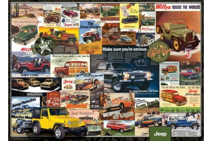 EuroGraphics 6000-0758 - Jeep reklám kollázs - 1000 db-os puzzle