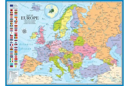EuroGraphics 6000-0789 - Map of Europe - 1000 db-os puzzle
