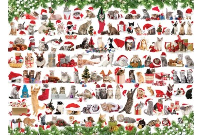 EuroGraphics 6000-0940 - Holiday Cats - 1000 db-os puzzle