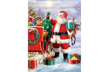 EuroGraphics 6000-5639 - Santa with Sled by Simon Tread - 1000 db-os puzzle