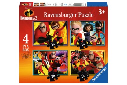 Ravensburger 06970 - A hihetetlen család 2 - 4 az 1-ben puzzle (12,16,20,24 db-os) puzzle - Értékcsökkent