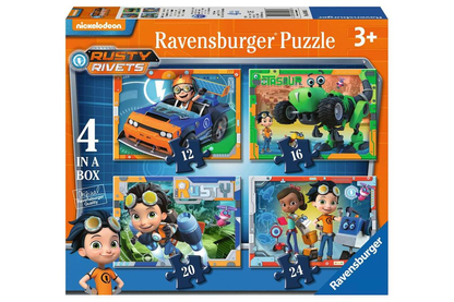 Ravensburger 06983 - Rusty Rivets - 4 az 1-ben (12,16,20,24 db-os) puzzle