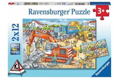 Ravensburger 07630 - Építkezés - 2 x 12 db-os puzzle
