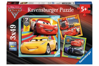 Ravensburger 08015 - Verdák 3 - Színpompás járgányok - 3 x 49 db-os puzzle