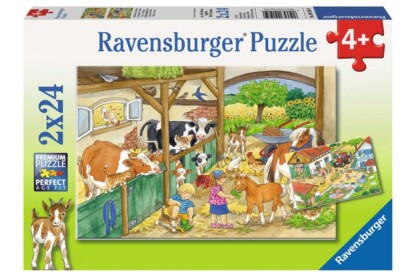 Ravensburger 09195 - Élet a farmon - 2 x 24 db-os puzzle