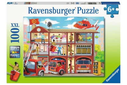 Ravensburger 10404 - Tűzoltóság  - 100 db-os XXL puzzle