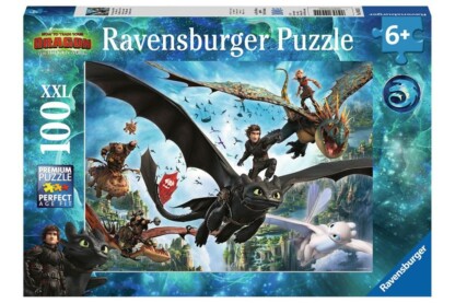 Ravensburger 10955 - Így neveld a sárkányodat 3 - 100 db-os XXL puzzle