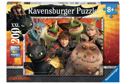 Ravensburger 12812 - Így neveld a sárkányodat - 200 db-os XXL puzzle