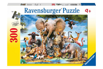 Ravensburger 13075 - Afrikai barátok - 300 db-os XXL puzzle 