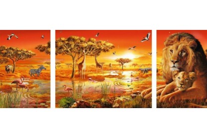 Ravensburger 19836 - Triptychon puzzle - Afrika - 1000 db-os puzzle