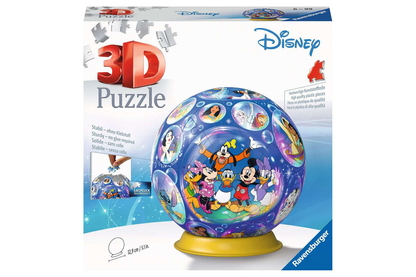 Ravensburger 72 db-os 3D gömb puzzle - Disney karakterek Földgömb (11561)