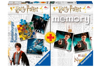Ravensburger 05054 - Harry Potter - 4 az 1-ben puzzle és memóriajáték