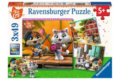 Ravensburger 05013 - 44 csacska macska - 3 x 49 db-os puzzle