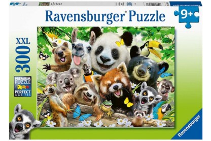 Ravensburger 12893 - Vadvilág Selfie - 300 db-os XXL puzzle