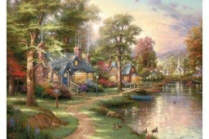 Schmidt 57452 - Hometown Lake, Thomas Kinkade - 1500 db-os puzzle