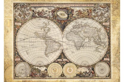 Schmidt 58178 - Historical map of the world - 2000 db-os puzzle