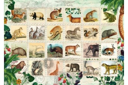 Schmidt 58285 - Wildlife Stamp Collection - 1000 db-os puzzle