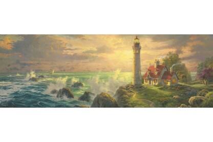 Schmidt 59477 - Panoráma puzzle - Lighthouse Seascape, Kinkade - 1000 db-os puzzle