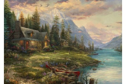 Schmidt 1000 db-os puzzle - An outing on Father’s Day, Thomas Kinkade (59918)