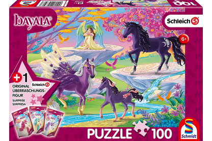 Schmidt 100 db-os puzzle - Bayala - Glade with unicorn family (56396)