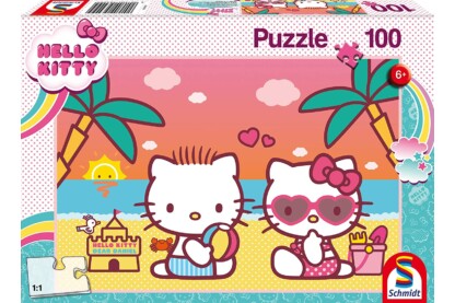 Schmidt 100 db-os puzzle - Hello Kitty - Fun at the beach (56409)