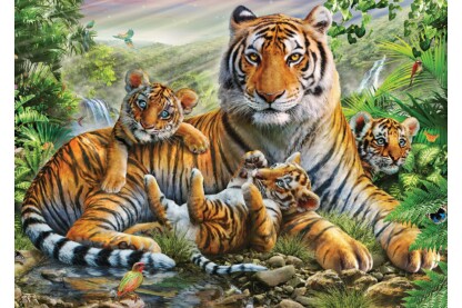Schmidt 1000 db-os puzzle - Tiger and Cubs (58986)