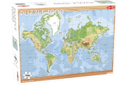 Tactic 58263 - Világtérkép - 1000 db-os puzzle