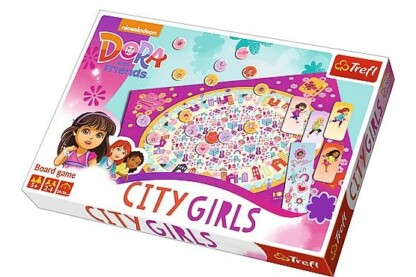 Trefl 01422- Dóra és barátai - Városi lányok társasjáték