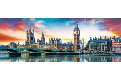 Trefl 29507 - Panoráma puzzle - A Big Ben és a Westminsteri apátság - 500 db-os puzzle