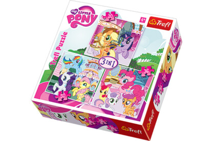 Trefl 34190 - My Little Pony - 3 az 1-ben (20, 36, 50 db-os) puzzle