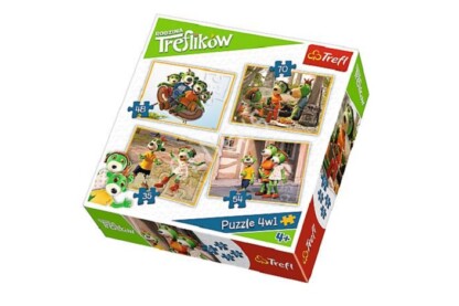 Trefl 34271 - A Treflikow család kalandjai - 4 az 1-ben (35, 48, 54, 70 db-os) puzzle