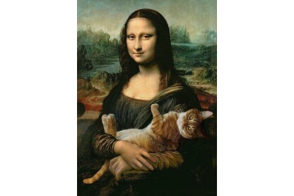 Trefl 37294 - Mona Lisa és a doromboló macska - 500 db-os puzzle