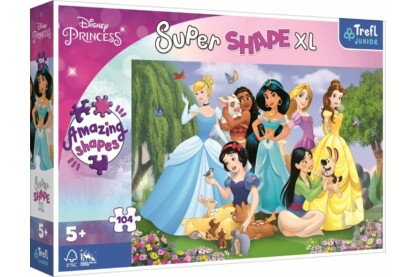 Trefl Super Shape XL 104 db-os puzzle - Disney Princess (50019)