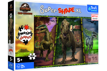 Trefl Super Shape XL 104 db-os puzzle - Jurassic World (50020)